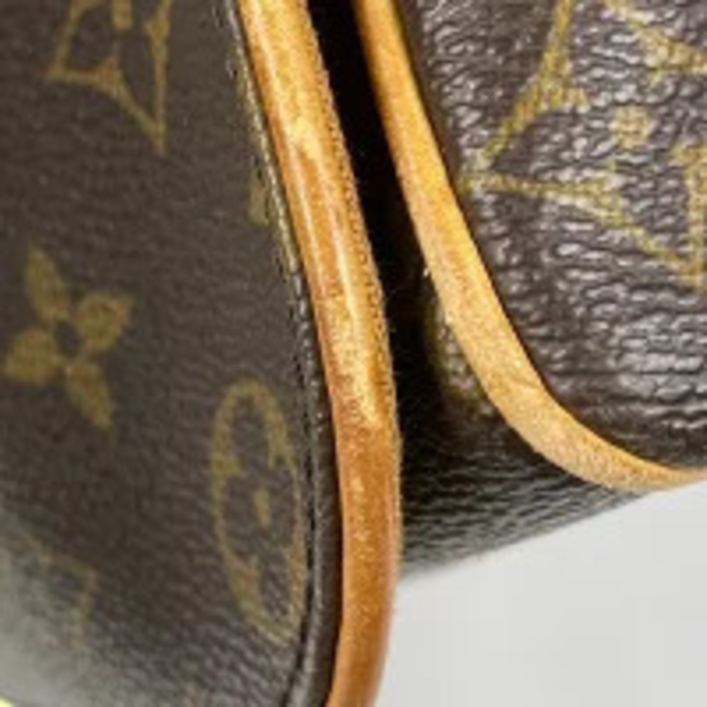 Louis Vuitton Shoulder Brown Abbesses Crossbody Monogram Messenger Bag Brown